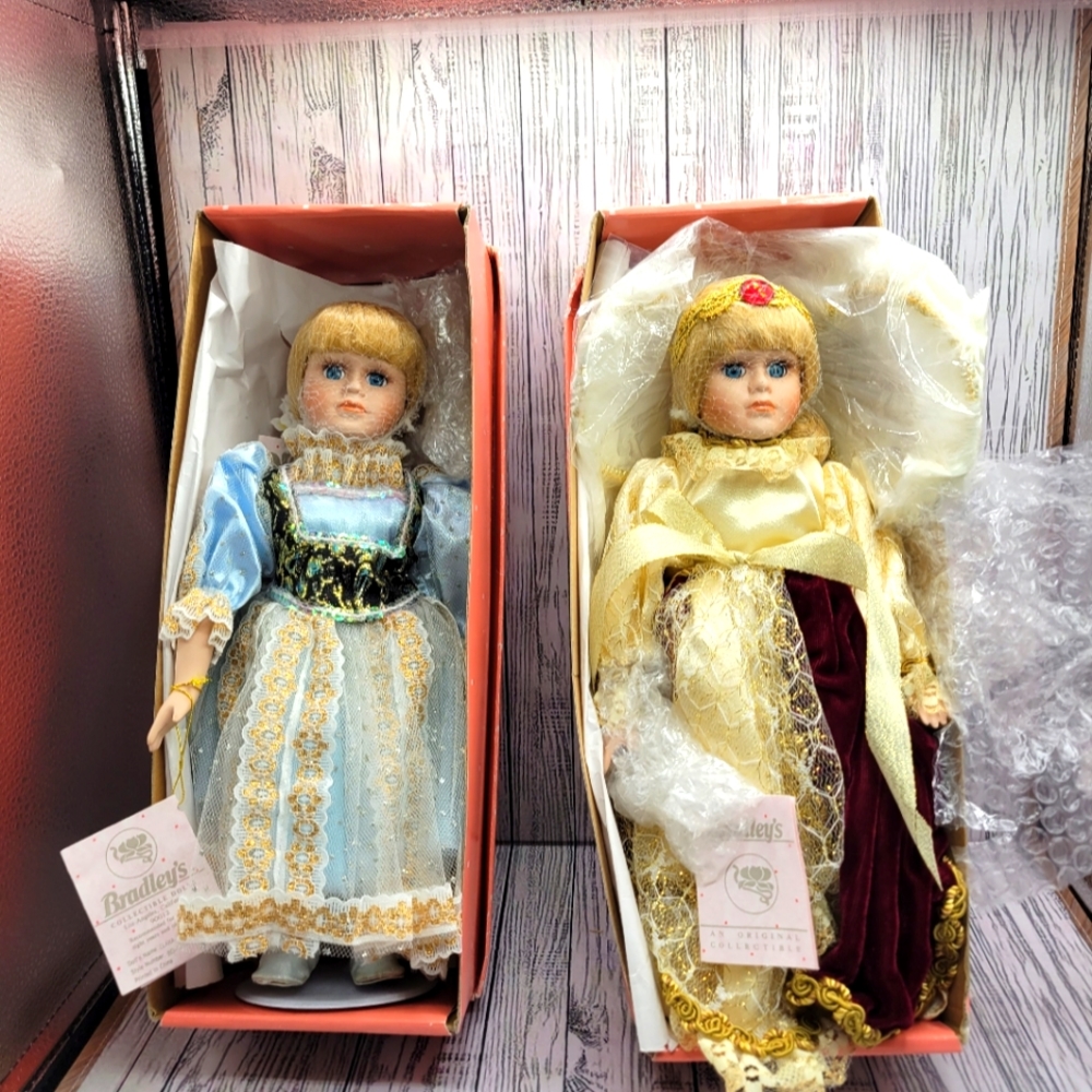Bradley Dolls - Clara Nutcracker and Christmas Angel in original boxes